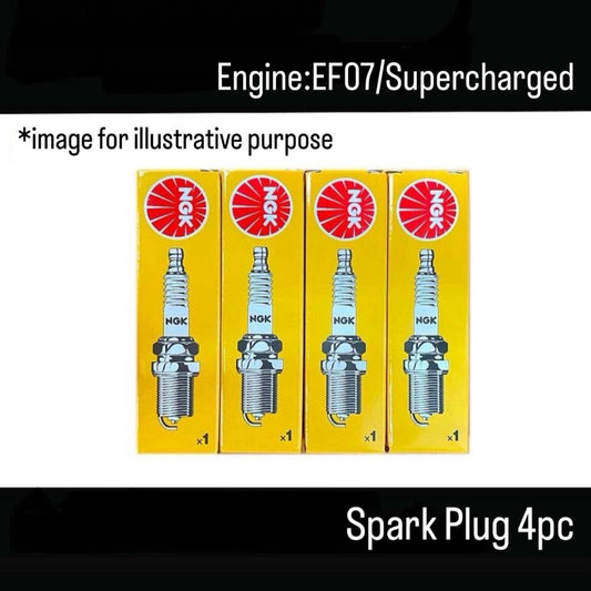 KS3/KS4/KV3/KV4 (Engine:EN07/Supercharged) Spark Plug Set 4pc (NGK) for Subaru Sambar (OEM:22401KA140)