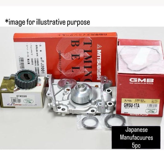 KV3/KV4 (Engine:EN07C/Carburetor) Timing Belt 5pc Set for Subaru Sambar (from.1990/03)