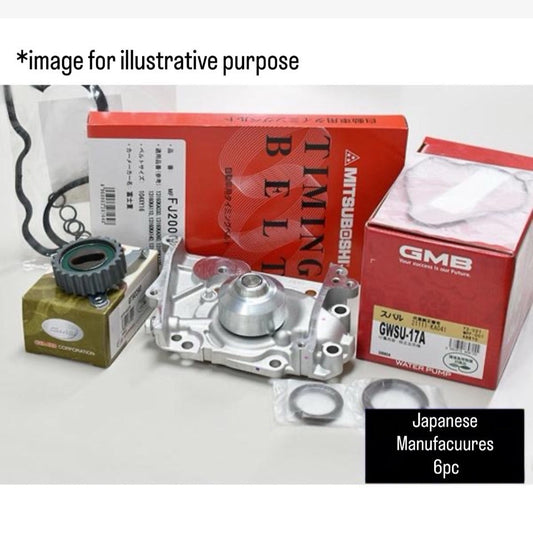 KS3/KS4 (Engine:EN07Y/Supercharged) Timing Belt 6pc Set for Subaru Sambar