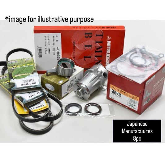 S200V/S210V/S220G/S230G (Engine:EFVE/EFDE) Timing Belt 8pc Set for Daihatsu Atrai (Late Model)