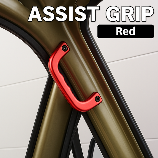 Aluminum Assist Grip S500P/S510P Hijet Truck (Early/Late Model)  Red Driver & Passenger Side 2P Grab Handle OEM Replacement – Left & Right – Brand New