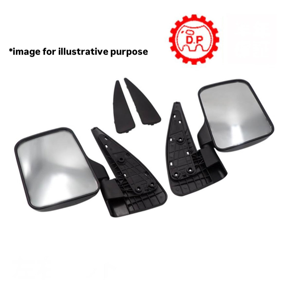 TT1/TT2/TV1/TV2 Subaru Sambar – 2pcs Left & Right Side Door Mirrors with Glass (Driver & Passenger Sides) Daito Press Kogyo DI-640 / DI-641