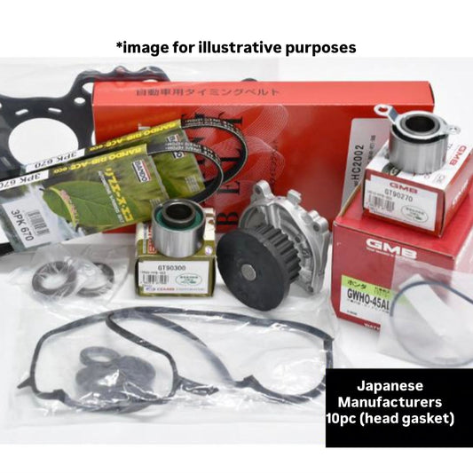 HA6/HA7 (Engine:E07Z) Timing Belt 10pc Set (Head Gasket) for Honda Acty (1999/05~2010/01)