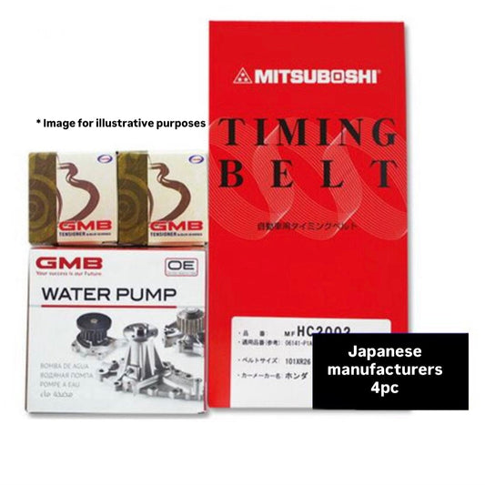 HA3/HA4/HA5/HH3/HH4 (Engine:E07A) Timing Belt 4pc Set for Honda Acty