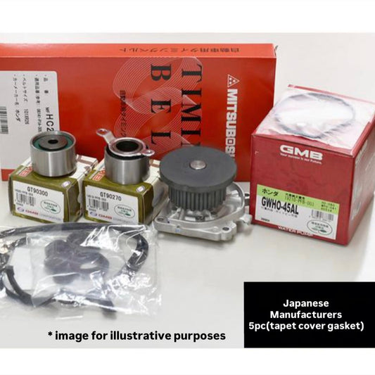HH5/HH6/HA6/HA7 (Engine:E07Z) Timing Belt 5pc Set (Tappet Cover Gasket) for Honda Acty
