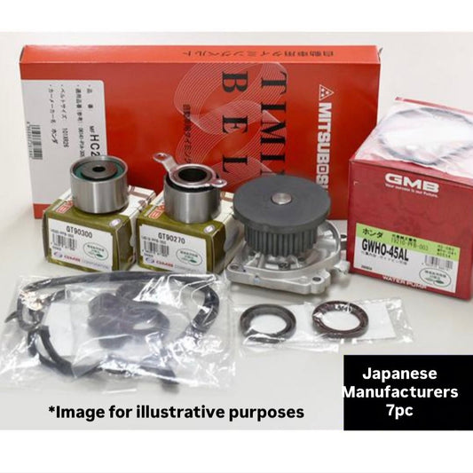 HH5/HH6/HA6/HA7 (Engine:E07Z) Timing Belt 7pc Set (Tappet Cover Gasket) for Honda Acty