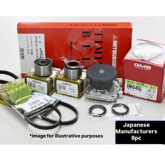 HH5/HH6/HA6/HA7 (Engine:E07Z) Timing Belt 8pc Set for Honda Acty (From 1999.May~)