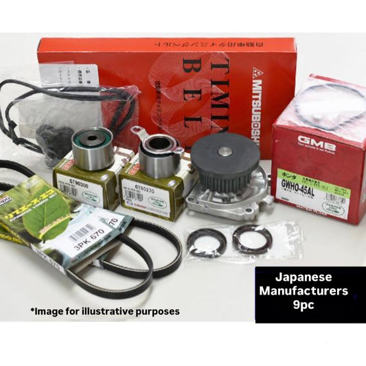 HH5/HH6/HA6/HA7 (Engine:E07Z) Timing Belt 9pc Set (Valve Cover Gasket Set) for Honda Acty (From 1999.May~)