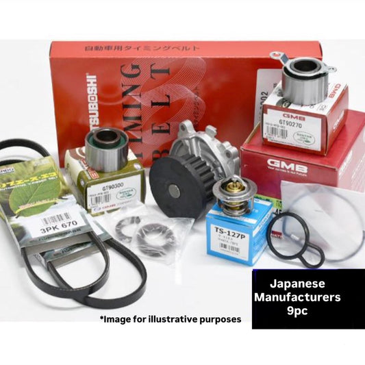 HA6/HA7 (Engine:E07Z) Timing Belt 9pc Set (Thermostat) for Honda Acty (1999/05~2010/01)